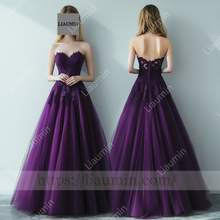 Load image into Gallery viewer, Customized Purple Wedding Evening Prom Formal Princess Dress C-16.4