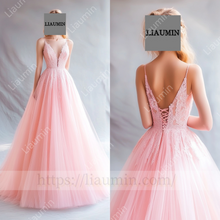 Load image into Gallery viewer, Customized Pink Dress Wedding Evening Prom Formal Princess Dress C-16.8