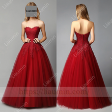 Load image into Gallery viewer, Customized Hand Made Dress Wedding Evening Prom Formal Princess Dress C-17