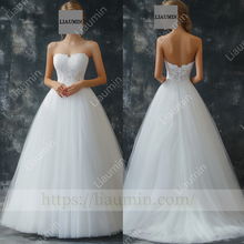 Load image into Gallery viewer, Customized Made Dress Wedding Evening Prom Formal Princess Dress C-19