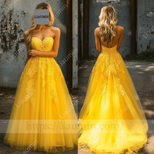 Load image into Gallery viewer, Customized Made Dress Wedding Evening Prom Formal Princess Dress C-19