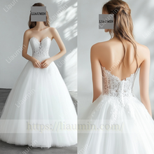 Load image into Gallery viewer, Customized Hnd Made Dress Wedding Evening Prom Formal Princess Dress C-22