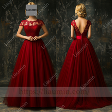 Load image into Gallery viewer, Customized Hand Made Dress Wedding Evening Prom Formal Princess Dress C-23