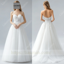 Load image into Gallery viewer, Customized Hand Made Dress Wedding Evening Prom Formal Princess Dress C-23