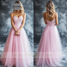 Load image into Gallery viewer, Customized Hand Made Dress Wedding Evening Prom Formal Princess Dress C-23