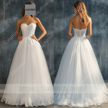 Load image into Gallery viewer, Customized Hand Made Dress Wedding Evening Prom Formal Princess Dress C-25
