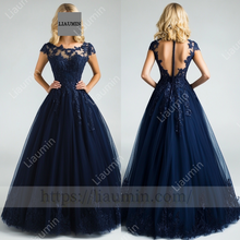 Load image into Gallery viewer, Customized Hand Made Dress Wedding Evening Prom Formal Princess Dress C-25