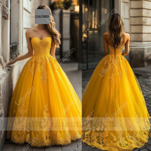 Load image into Gallery viewer, Customized Hand Made Dress For Wedding Evening Prom Formal Princess Dress C-26