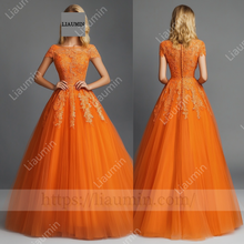 Load image into Gallery viewer, Customized Hand Made Dress For Wedding Evening Prom Formal Princess Dress C-26