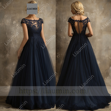 Load image into Gallery viewer, Customized Hand Made Dress For Wedding Evening Prom Formal Princess Dress C-26