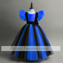 Load image into Gallery viewer, Tulle Cap Sleeve Flower Girl Dress Brithday Party Formal Occasion Skirt W13-11
