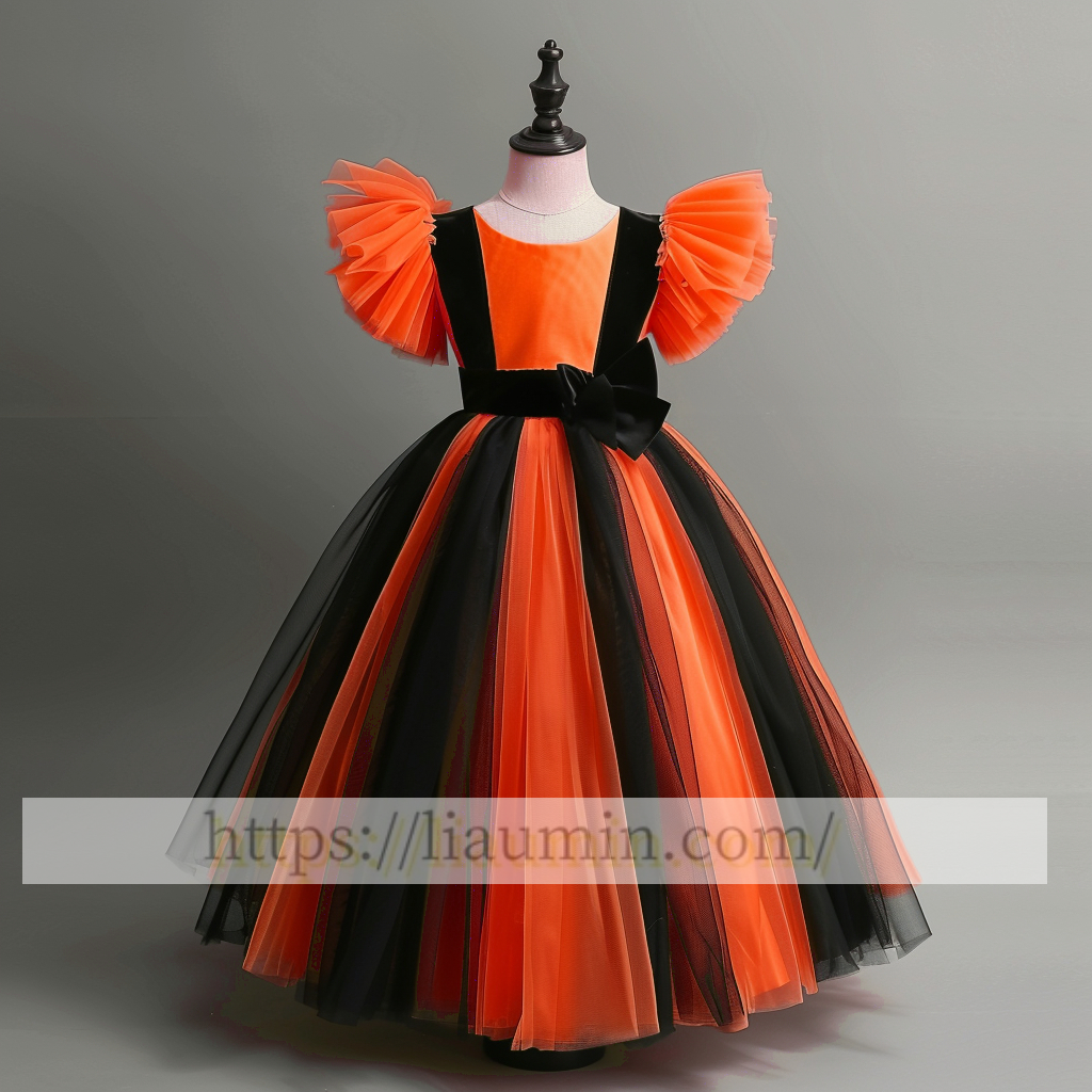 Tulle Cap Sleeve Flower Girl Dress Brithday Party Formal Occasion Skirt W13-11