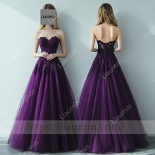 Load image into Gallery viewer, Customized Purple Wedding Evening Prom Formal Princess Dress C-16.4
