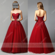 Load image into Gallery viewer, Customized Hand Made Dress Wedding Evening Prom Formal Princess Dress C-17
