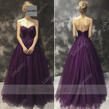 Load image into Gallery viewer, Customized Hand Made Dress Wedding Evening Prom Formal Princess Dress C-17
