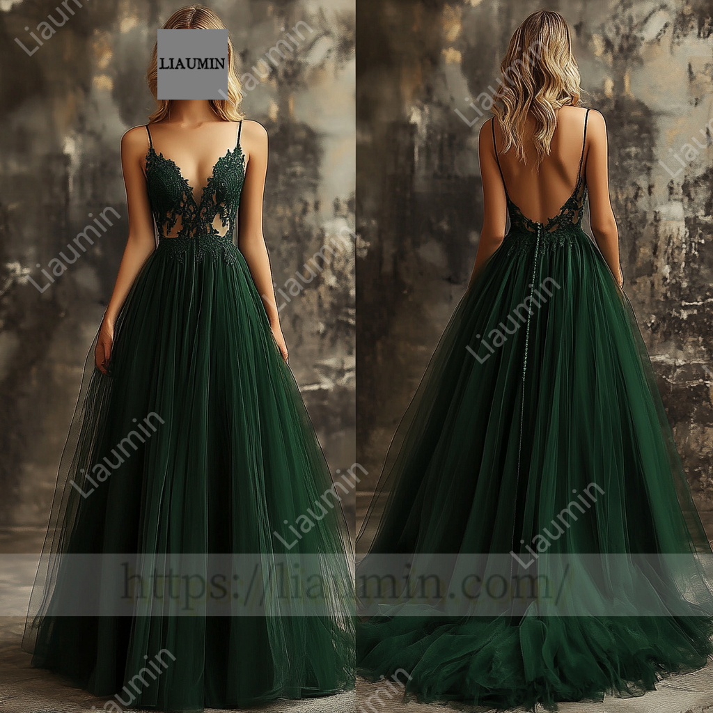 Customized Hand Made Dress Wedding Evening Prom Formal Princess Dress C-17