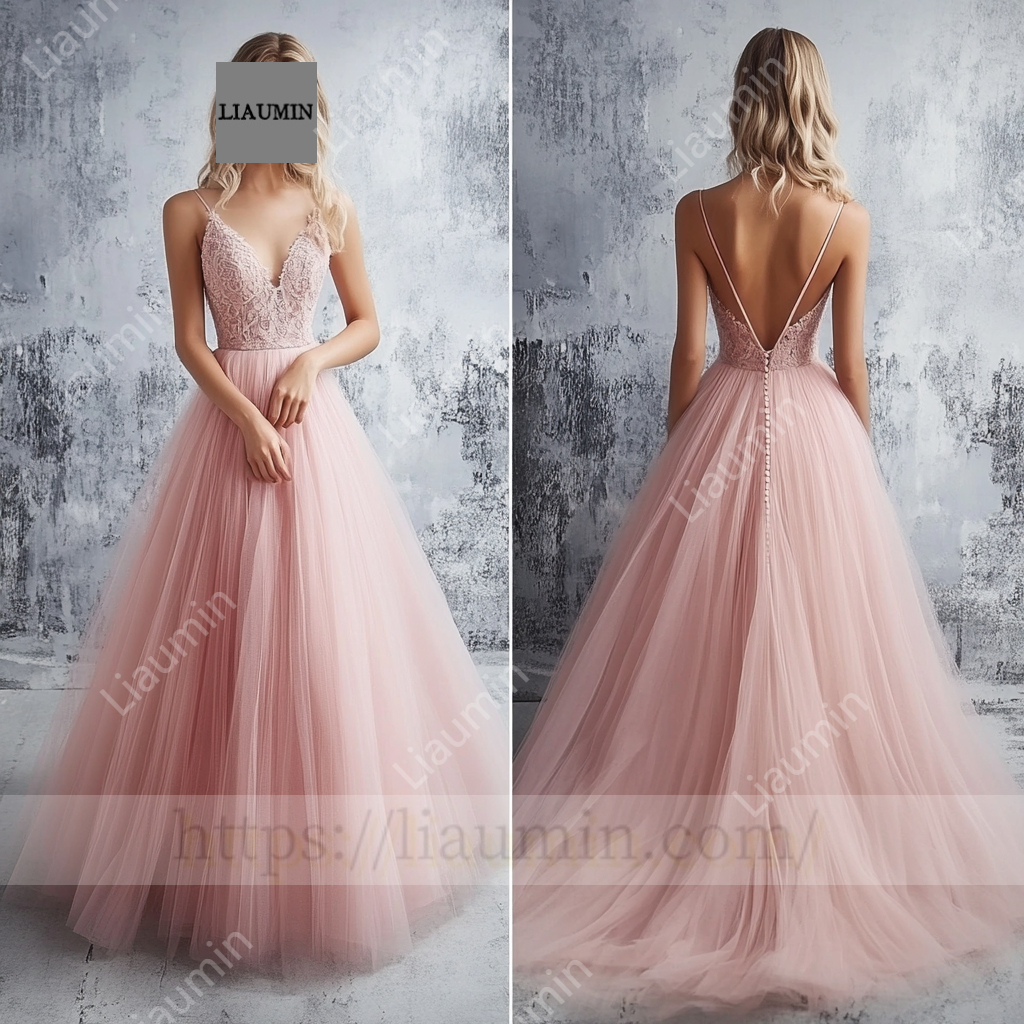 Customized Hand Made Dress Wedding Evening Prom Formal Princess Dress C-17