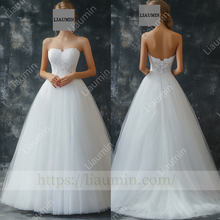 Load image into Gallery viewer, Customized Made Dress Wedding Evening Prom Formal Princess Dress C-19
