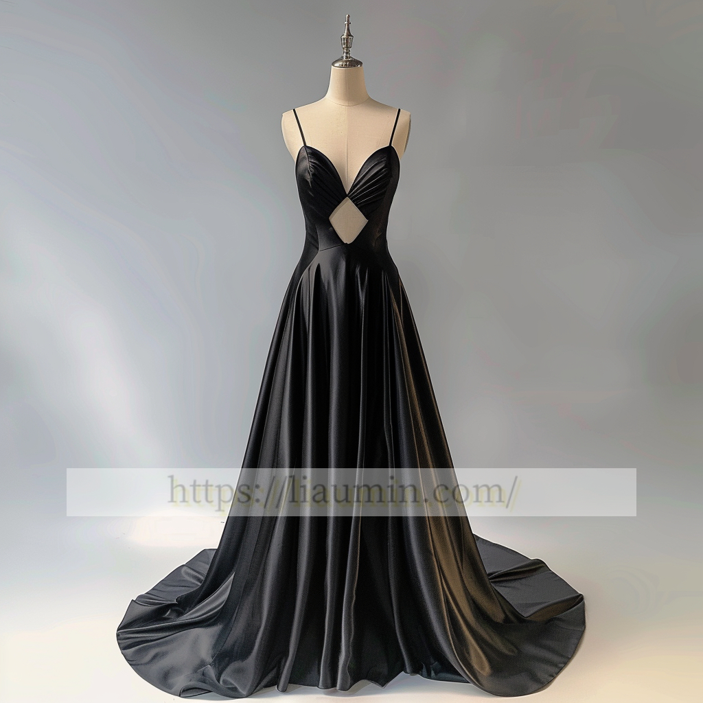 Sexy Black spaghetti straps Short Evening Party Prom Formal Occasion Princess Dress W5-1.16