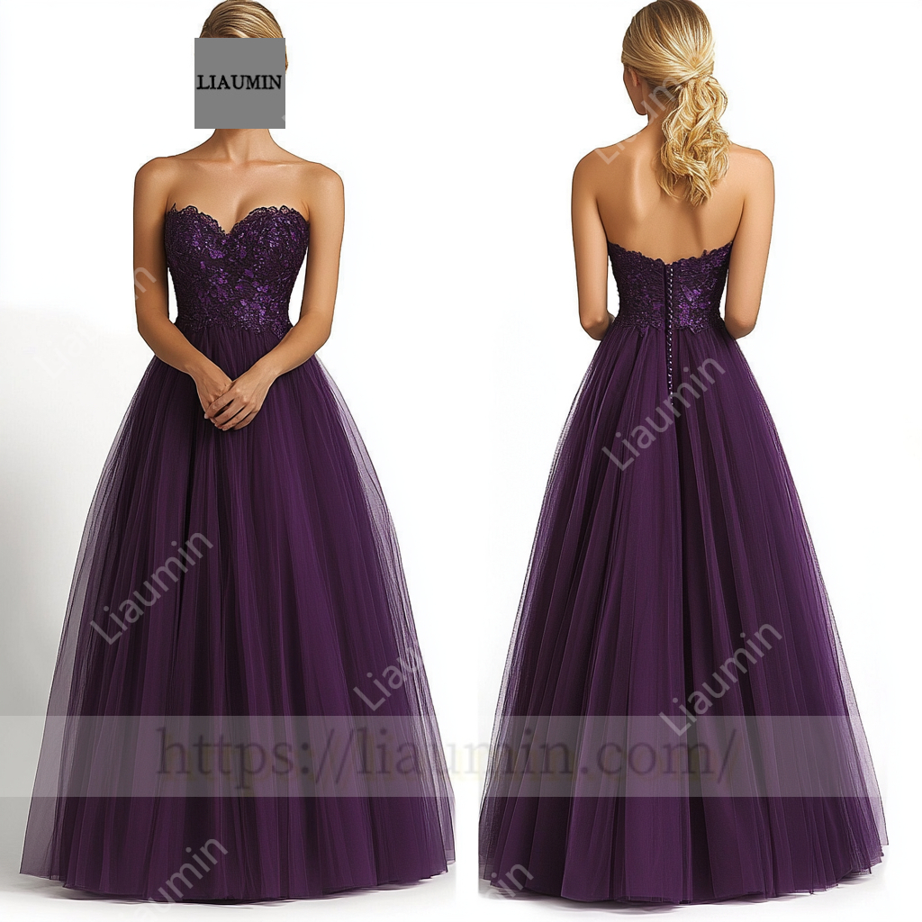 Customized Tulle and Lace Dress Wedding Evening Prom Formal Princess Dress C-20