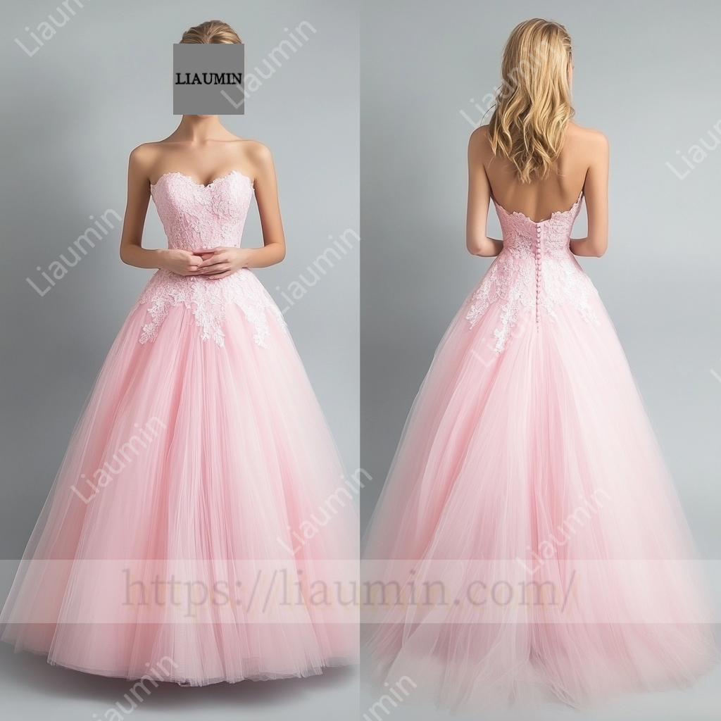 Customized Tulle and Lace Dress Wedding Evening Prom Formal Princess Dress C-20