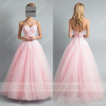 Load image into Gallery viewer, Customized Tulle and Lace Dress Wedding Evening Prom Formal Princess Dress C-20
