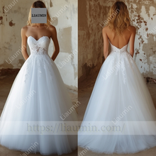 Load image into Gallery viewer, Customized Hnd Made Dress Wedding Evening Prom Formal Princess Dress C-21
