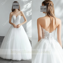 Load image into Gallery viewer, Customized Hnd Made Dress Wedding Evening Prom Formal Princess Dress C-22
