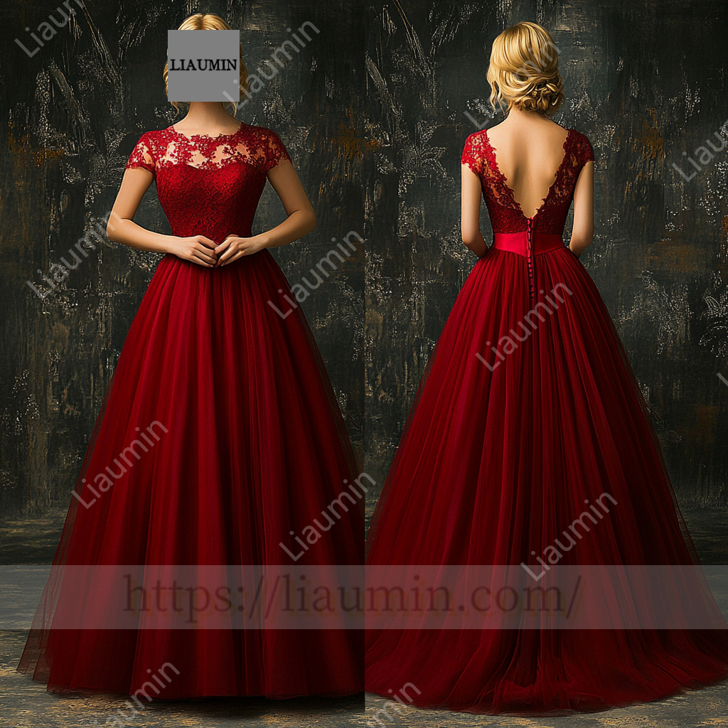 Customized Hand Made Dress Wedding Evening Prom Formal Princess Dress C-23