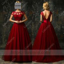 Load image into Gallery viewer, Customized Hand Made Dress Wedding Evening Prom Formal Princess Dress C-23
