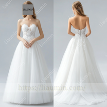 Load image into Gallery viewer, Customized Hand Made Dress Wedding Evening Prom Formal Princess Dress C-23
