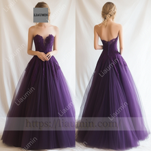 Load image into Gallery viewer, Customized Hand Made Dress Wedding Evening Prom Formal Princess Dress C-23
