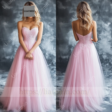 Load image into Gallery viewer, Customized Hand Made Dress Wedding Evening Prom Formal Princess Dress C-23
