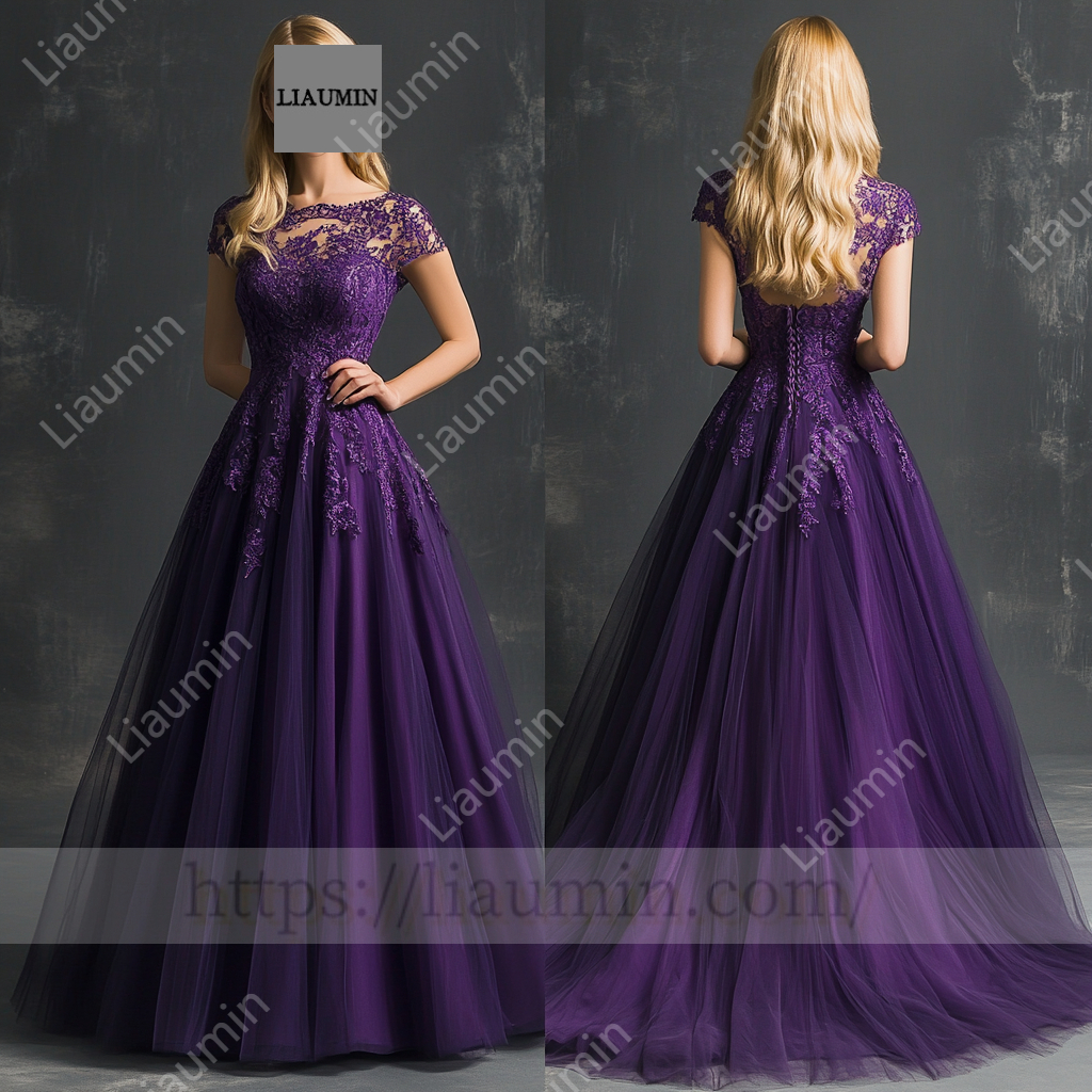 Customized Hand Made Dress For Wedding Evening Prom Formal Princess Dress C-24