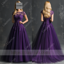 Load image into Gallery viewer, Customized Hand Made Dress For Wedding Evening Prom Formal Princess Dress C-24
