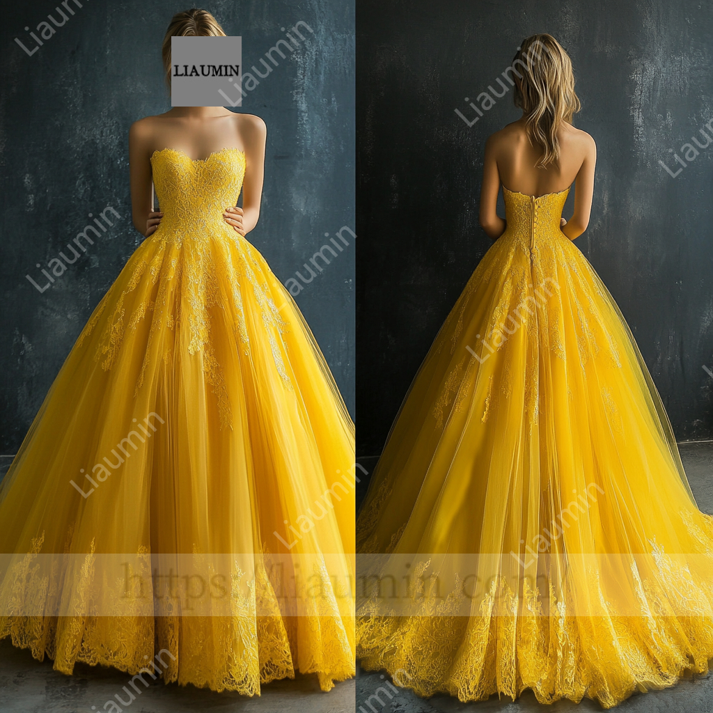 Customized Hand Made Dress For Wedding Evening Prom Formal Princess Dress C-24