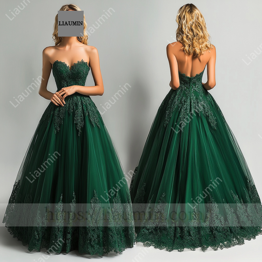 Customized Hand Made Dress For Wedding Evening Prom Formal Princess Dress C-24