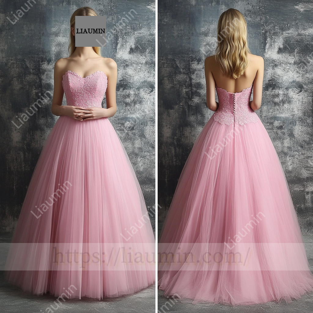 Customized Hand Made Dress For Wedding Evening Prom Formal Princess Dress C-24
