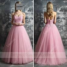 Load image into Gallery viewer, Customized Hand Made Dress For Wedding Evening Prom Formal Princess Dress C-24
