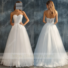 Load image into Gallery viewer, Customized Hand Made Dress Wedding Evening Prom Formal Princess Dress C-25
