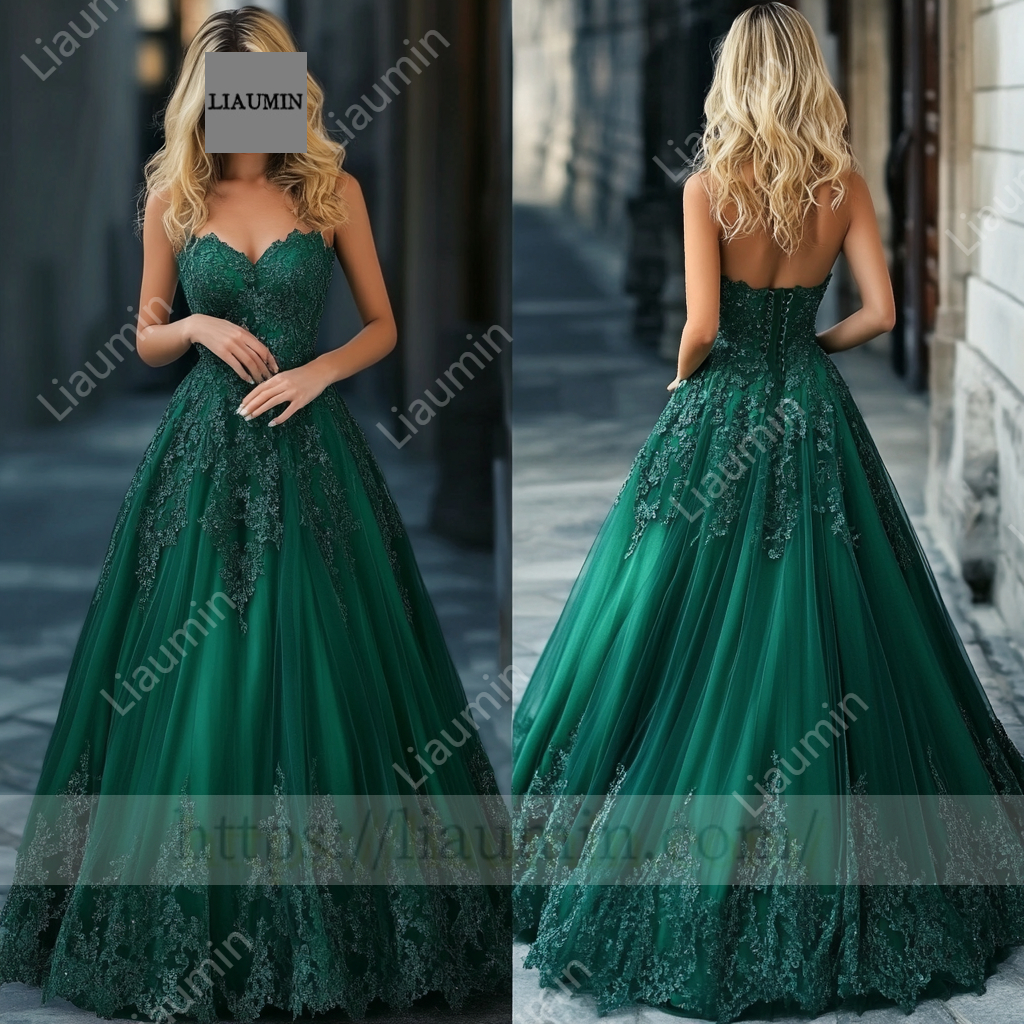 Customized Hand Made Dress Wedding Evening Prom Formal Princess Dress C-25