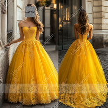 Load image into Gallery viewer, Customized Hand Made Dress For Wedding Evening Prom Formal Princess Dress C-26
