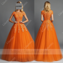 Load image into Gallery viewer, Customized Hand Made Dress For Wedding Evening Prom Formal Princess Dress C-26
