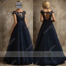 Load image into Gallery viewer, Customized Hand Made Dress For Wedding Evening Prom Formal Princess Dress C-26
