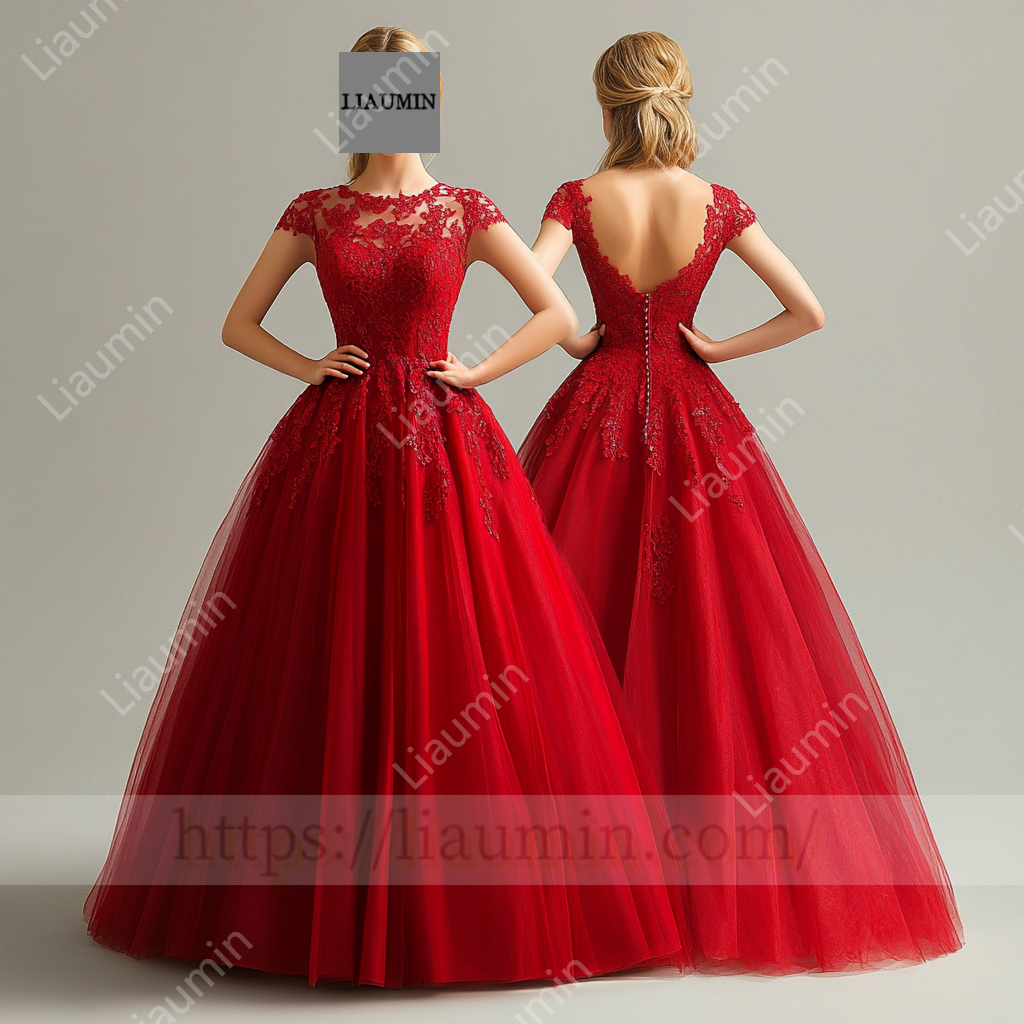 Customized Hand Made Dress For Wedding Evening Prom Formal Princess Dress C-26