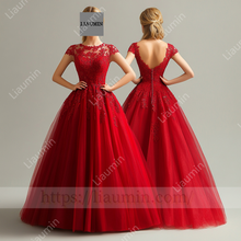 Load image into Gallery viewer, Customized Hand Made Dress For Wedding Evening Prom Formal Princess Dress C-26
